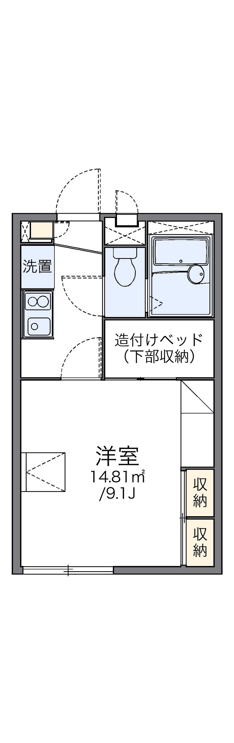 レオパレスＹｏｕⅠ 間取図