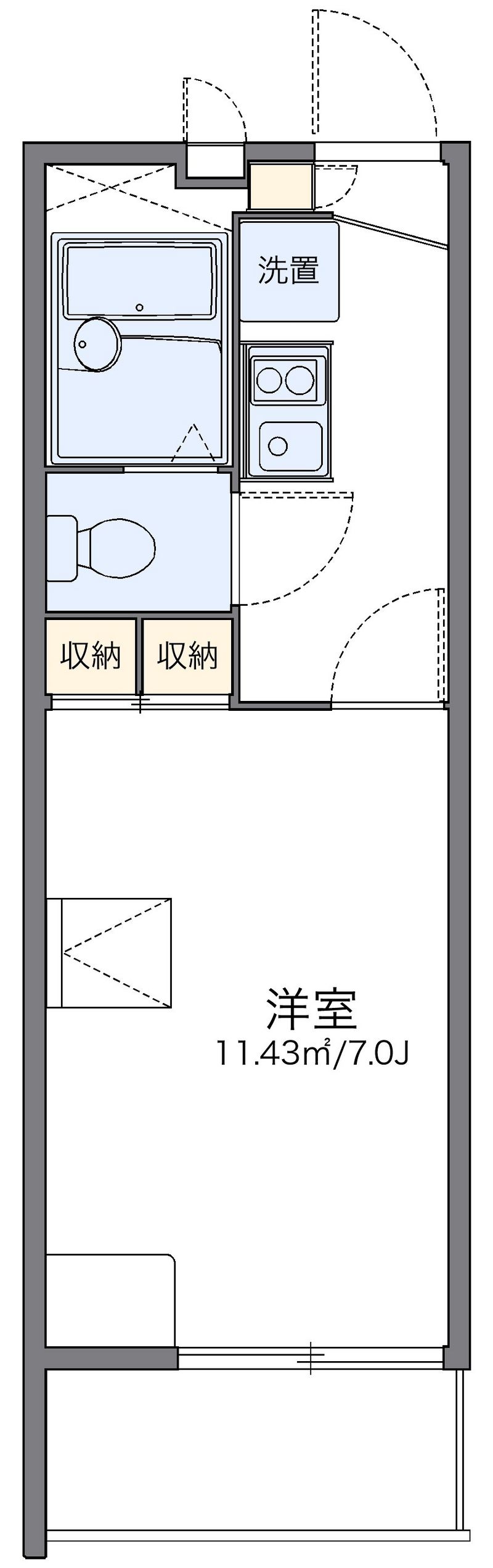 レオパレスエスペランサ 間取図