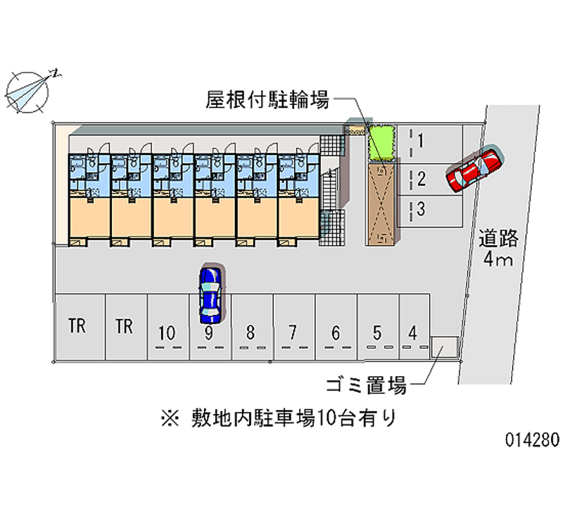 14280 bãi đậu xe hàng tháng