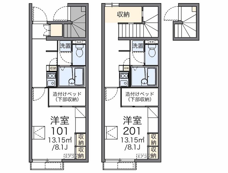 レオパレスサーブ 間取図