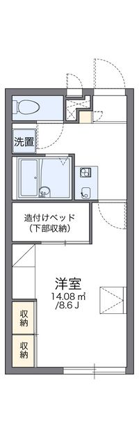 レオパレス長浜 間取り図