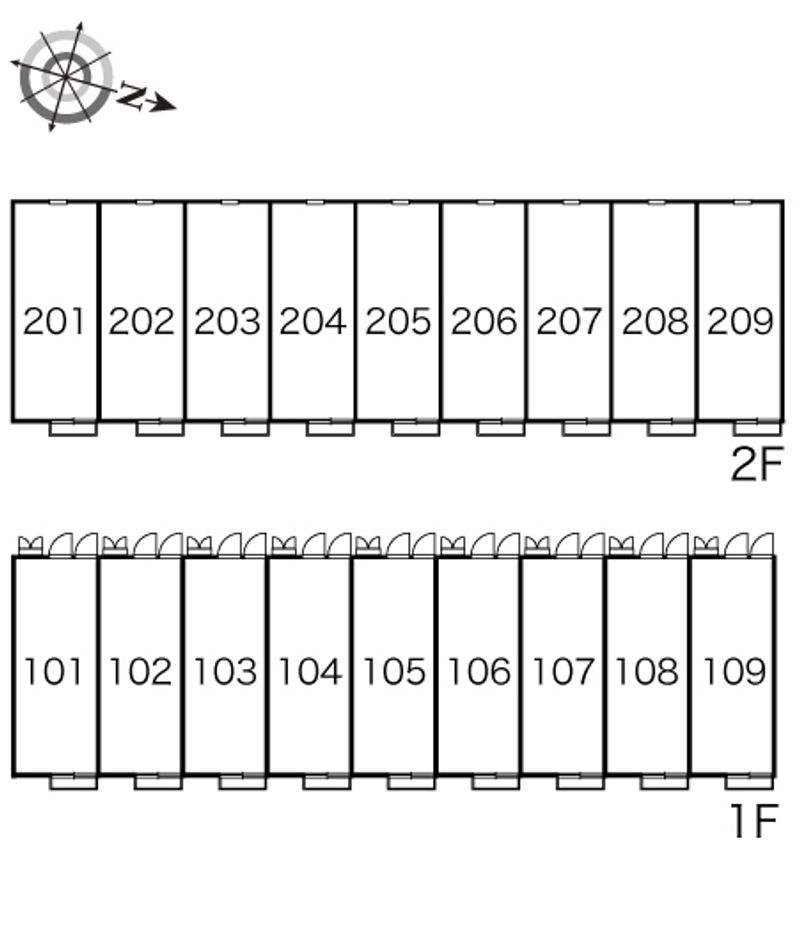レオパレスこんどう 間取配置図