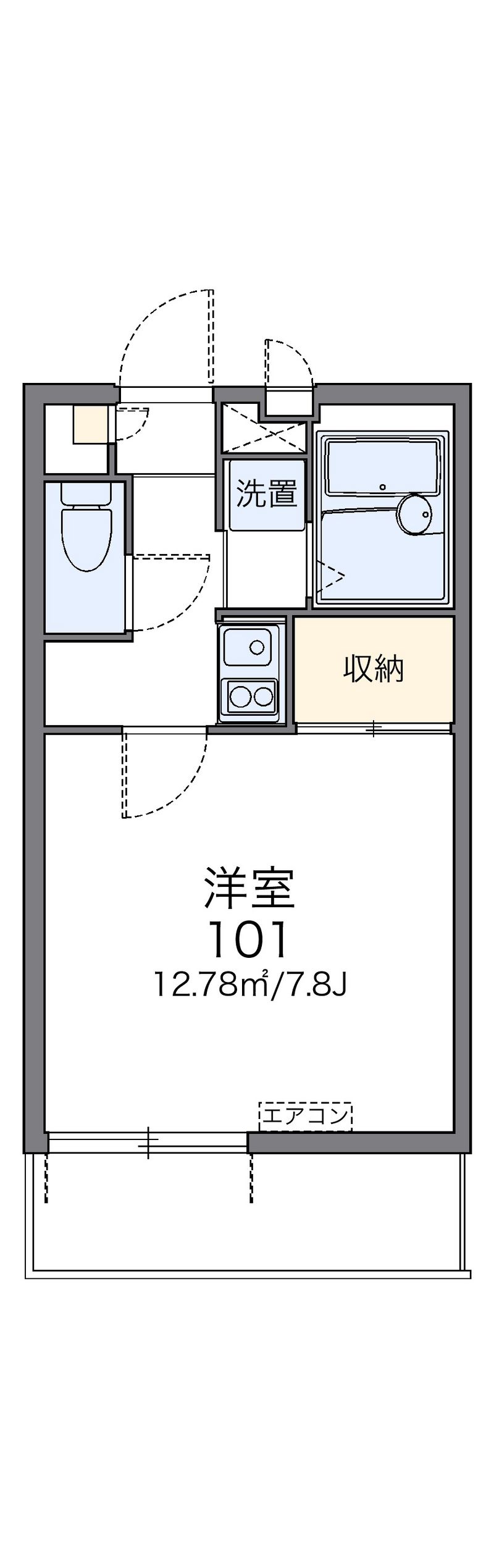 レオパレス橘 間取図