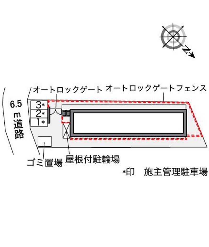 レオパレスＣＨＡＣＯ 配置図