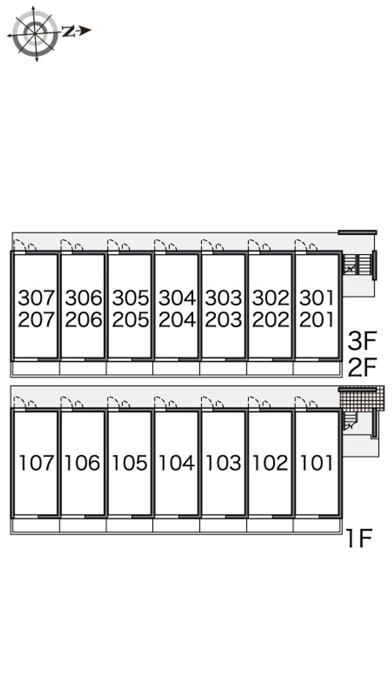 レオパレスコンフォートフレアⅢ 間取配置図