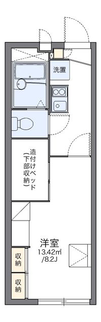 レオパレスレスポワール 間取り図