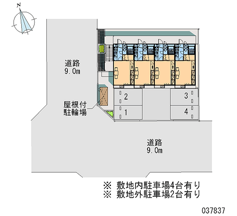 レオパレスグラスヒル平潟Ｄ 月極駐車場