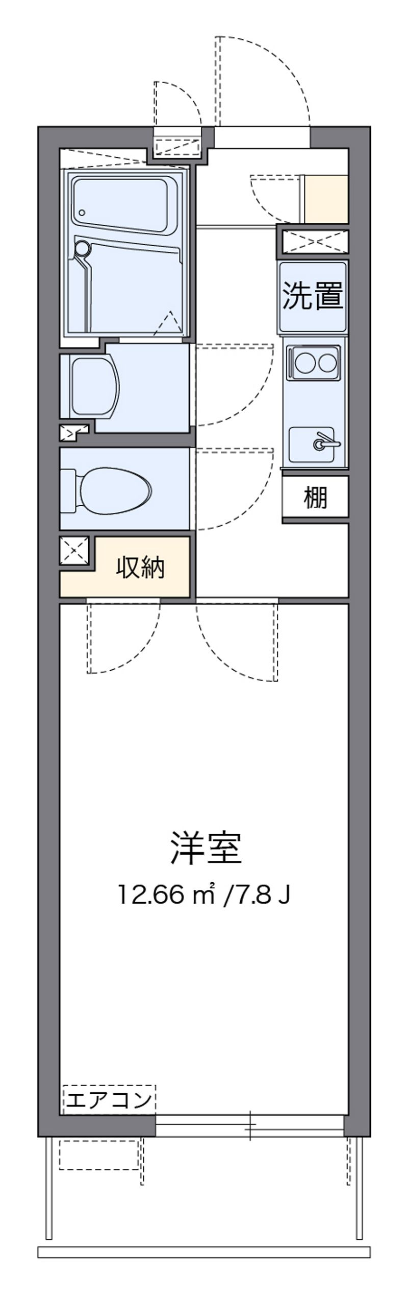 クレイノパレスアニマル２１ 間取図