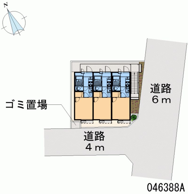 レオパレスめぐみ壱番館 区画図