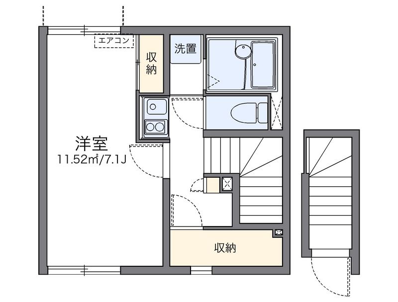 レオネクストコンフォート　天神 間取図