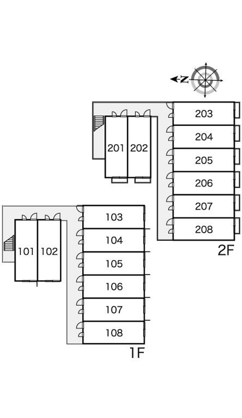 レオパレス福住 間取配置図