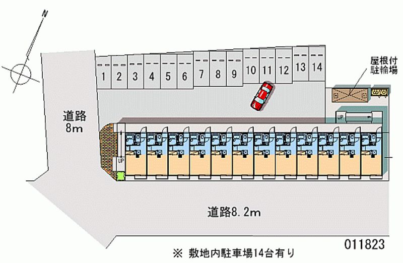 レオパレスα２４ 月極駐車場