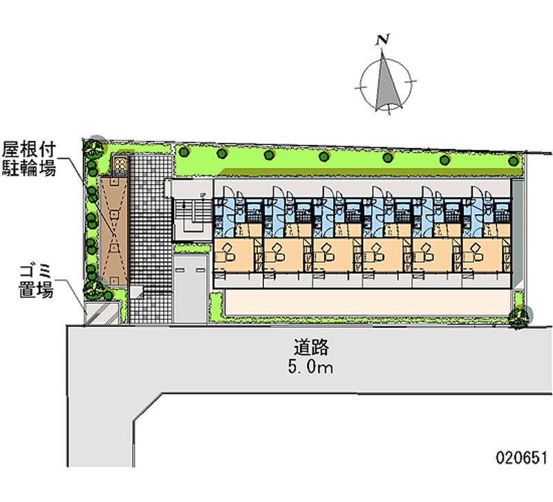 レオパレスクレスト 区画図