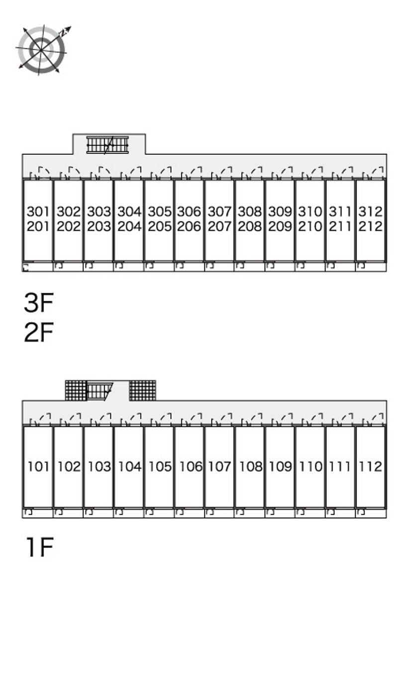 レオパレスβ 間取配置図