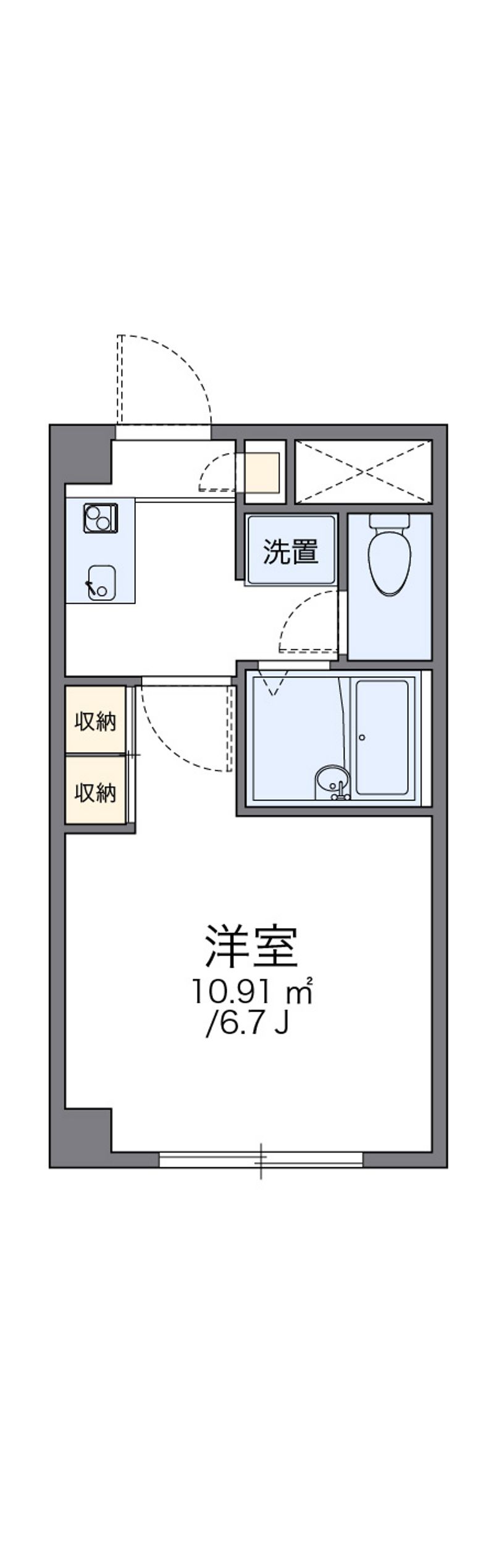 レオパレスひまわり 間取図