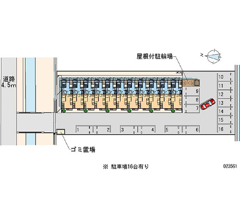 23561 bãi đậu xe hàng tháng