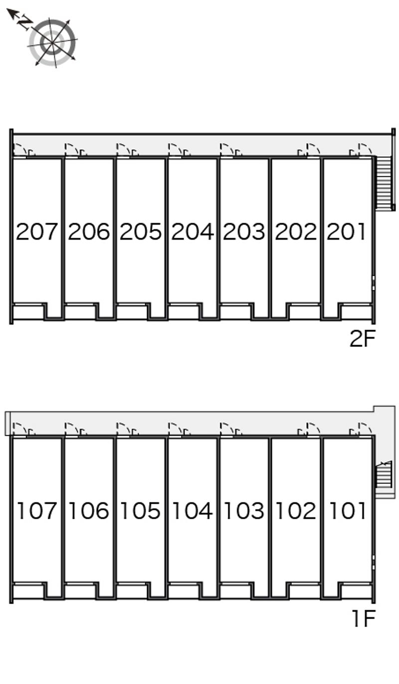 クレイノもみじⅣ 間取配置図