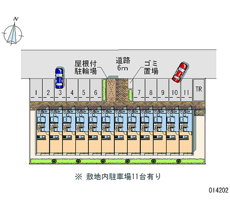 レオパレスＭｉｌｌｅｎｎｉｕｍ　Ｏｎｏｍｉｃｈｉ　Ⅱ 月極駐車場