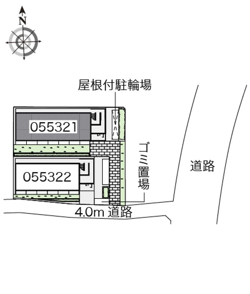 レオパレスパルコートＥ 配置図