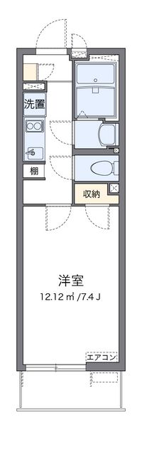 クレイノクーラ　ルガル 間取り図