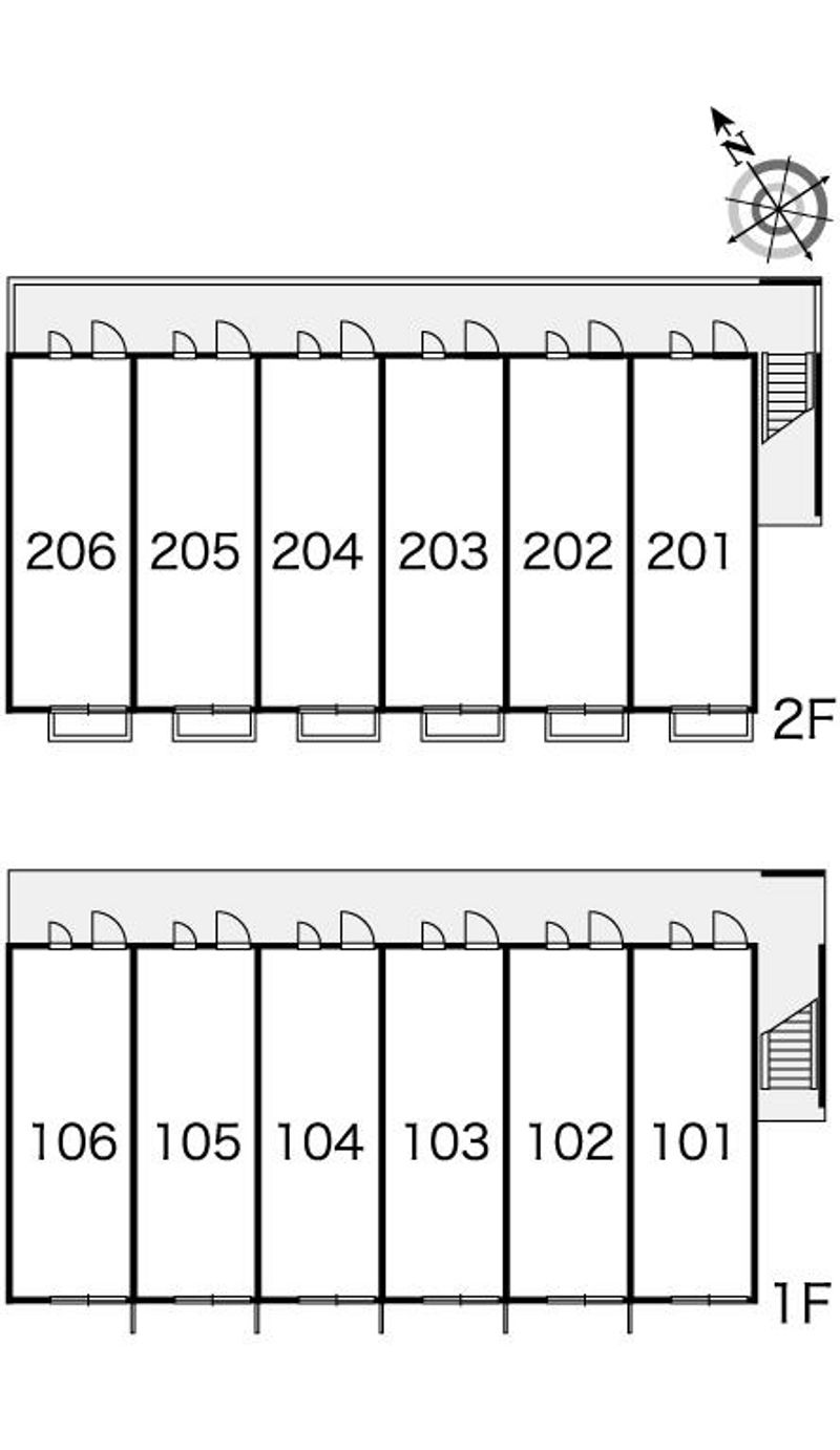 レオパレスセピアコート 間取配置図