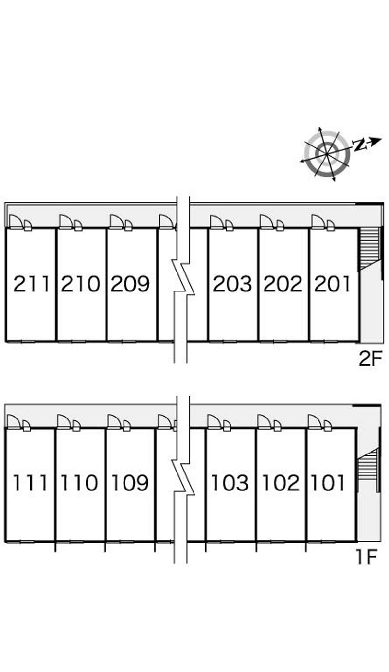 レオパレスラーク 間取配置図