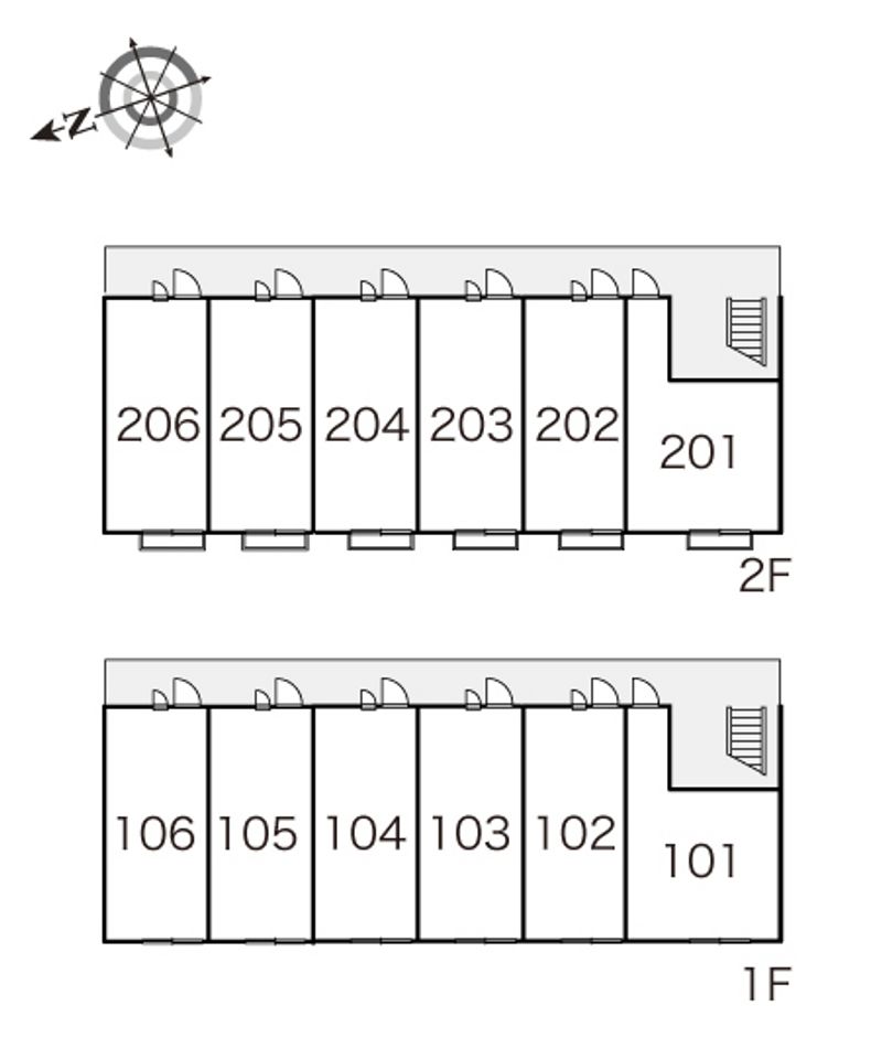 レオパレスコージー幕張 間取り配置図