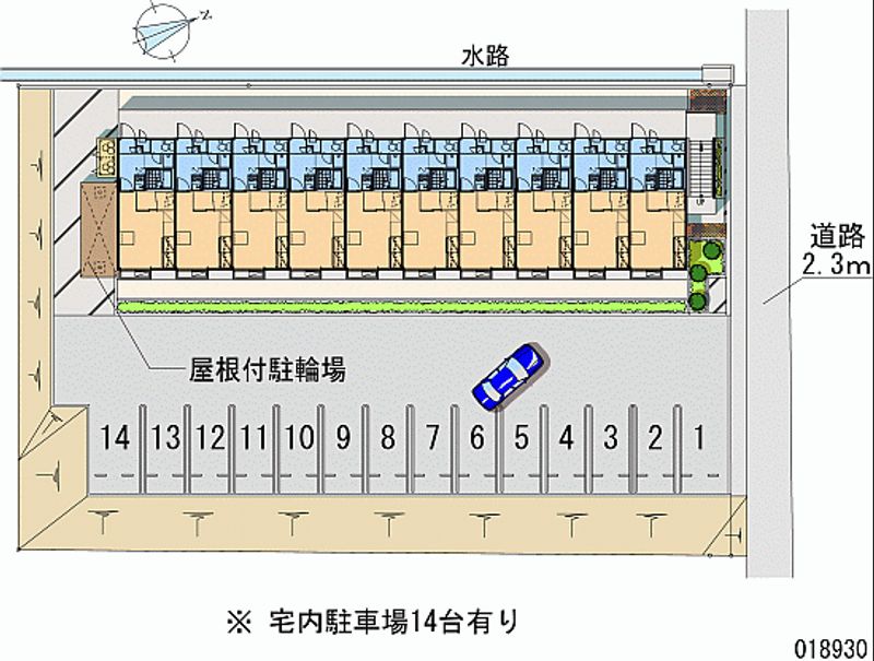 レオパレスレウニール 月極駐車場