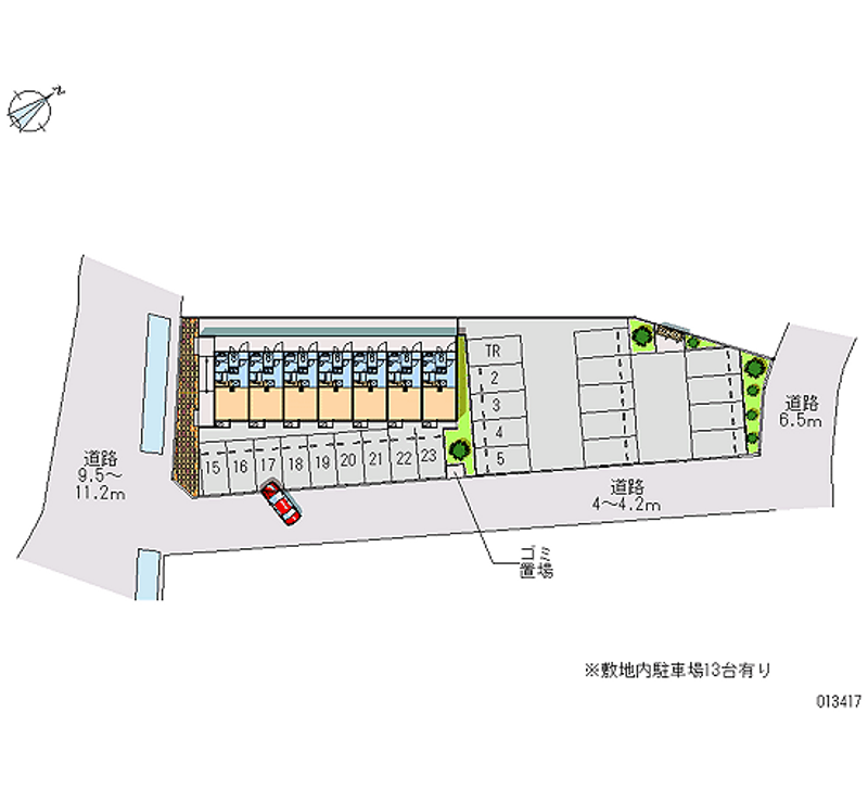 レオパレスプルミエ 月極駐車場