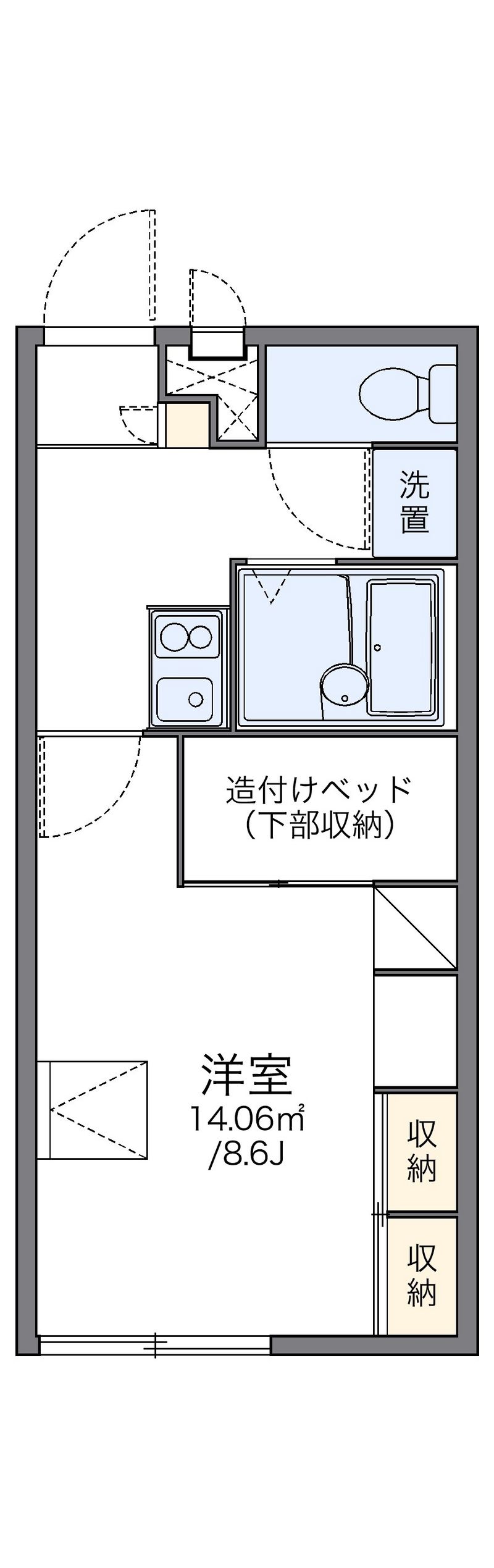 レオパレスファミーリェ 間取図