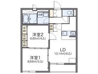 レオパレス旭町 間取り図