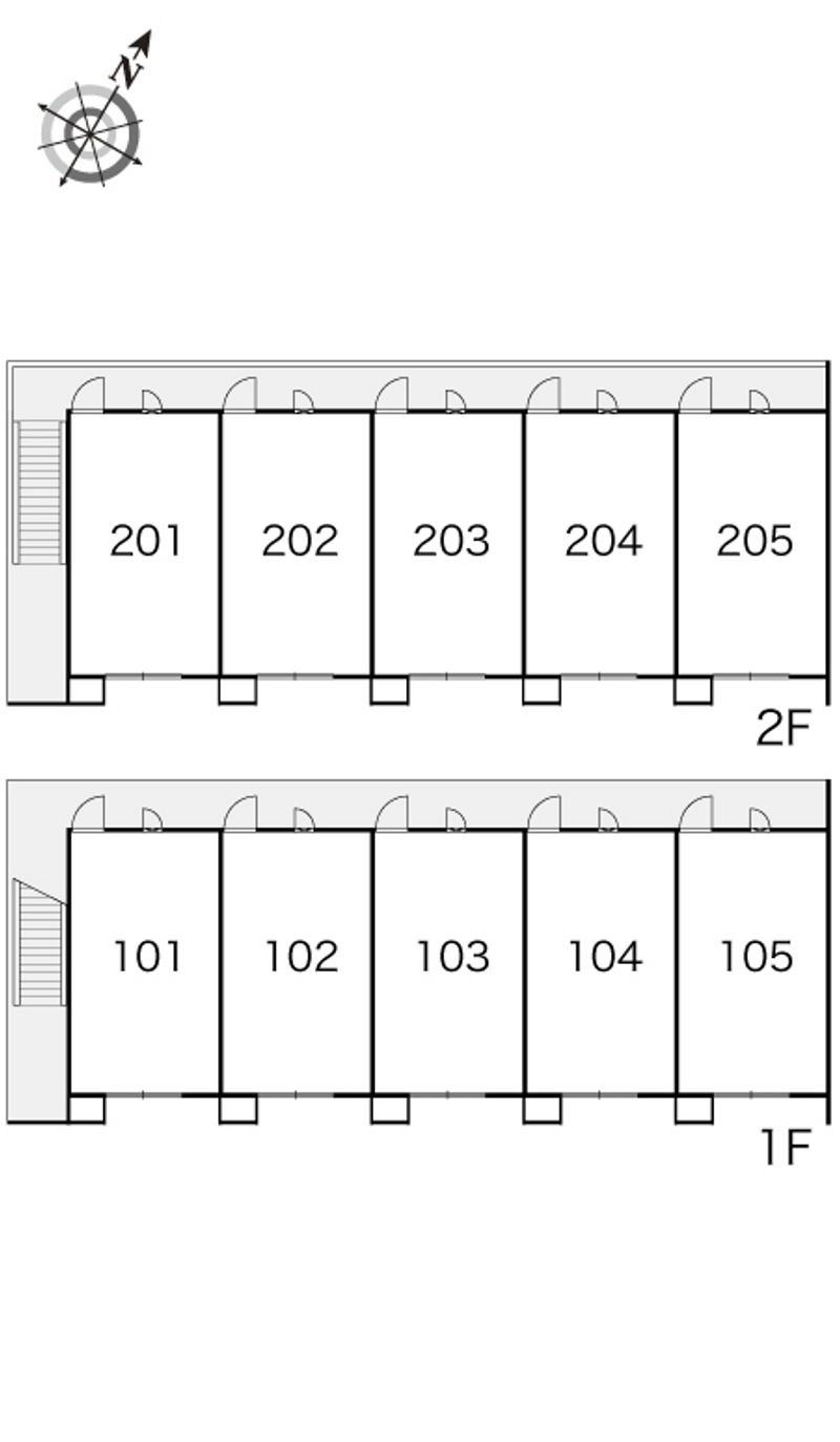 レオパレスベル 間取配置図