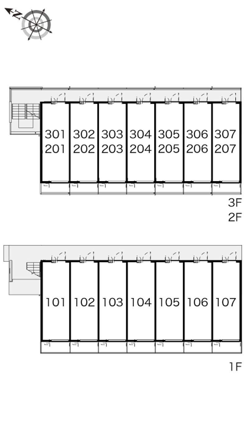 レオパレス叶 間取配置図