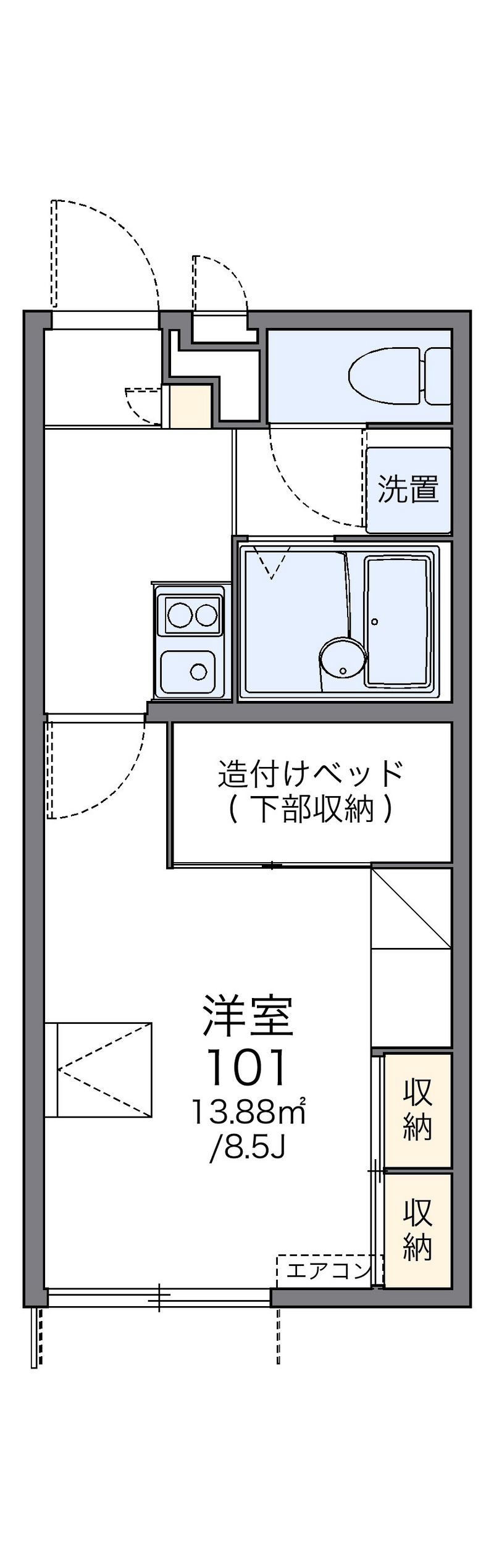レオパレス良栄 間取図