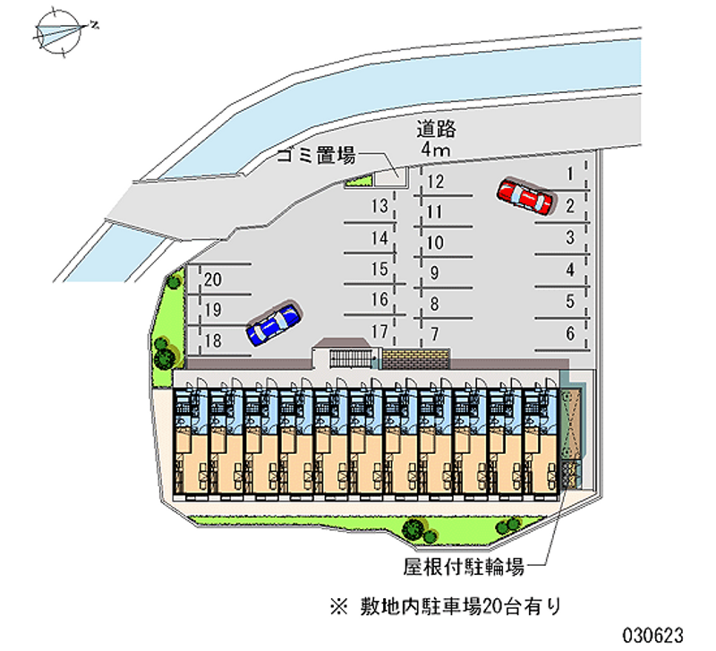 レオパレス二瀬川 月極駐車場