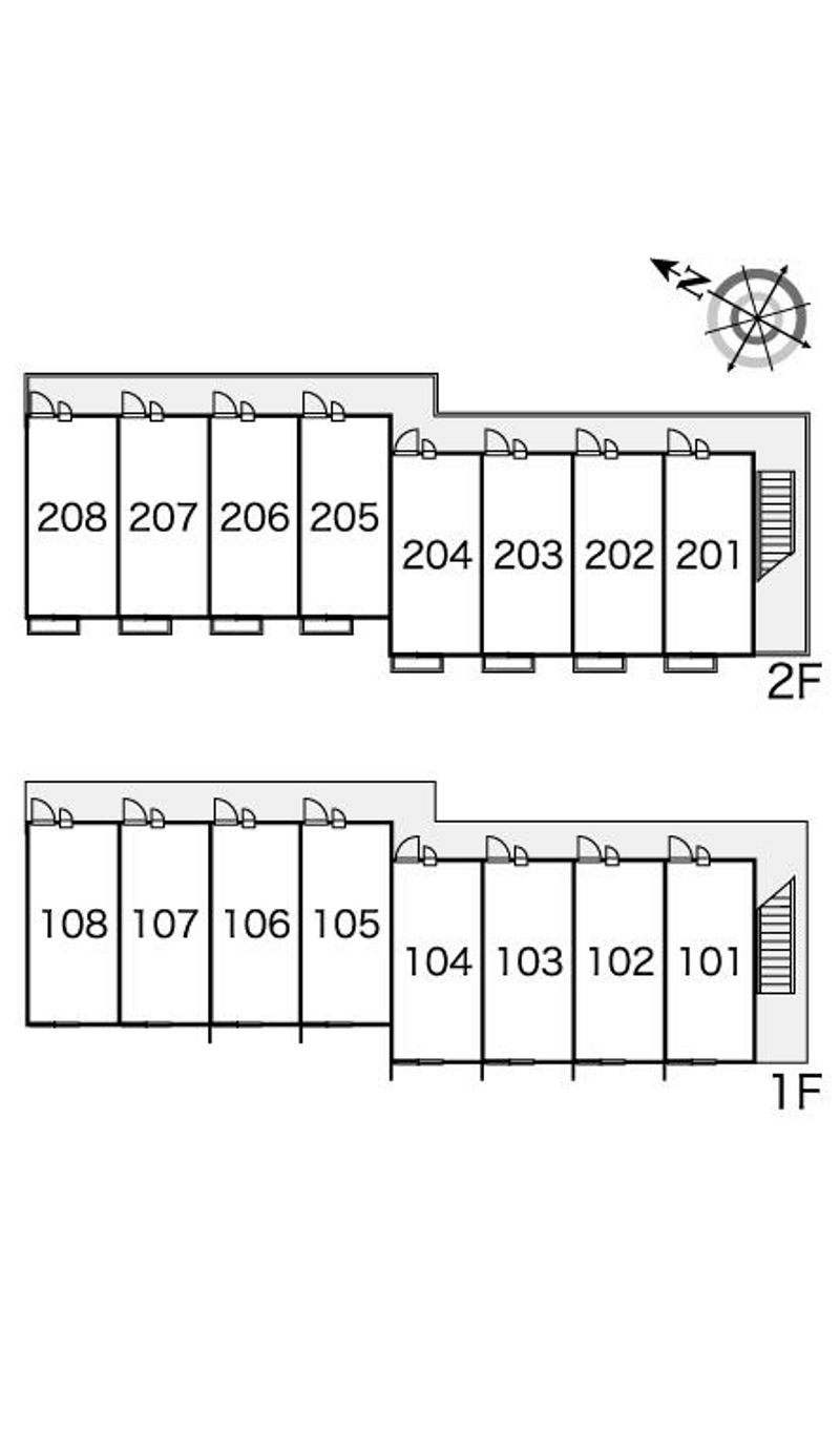 レオパレスフォーシーズンズ 間取配置図
