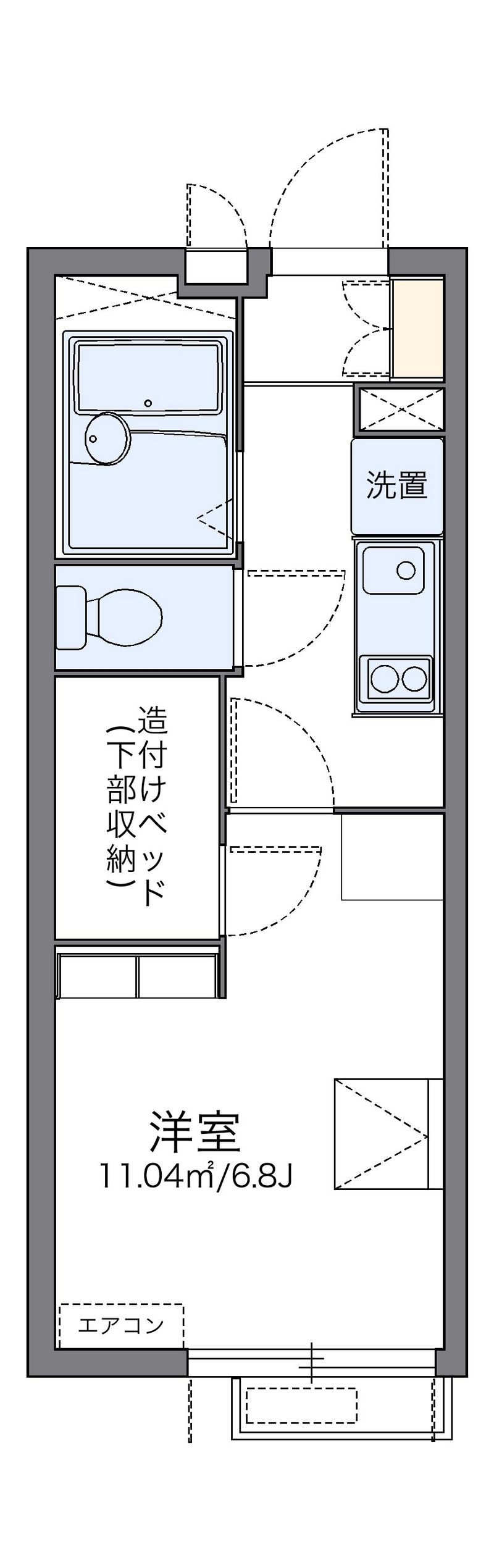 レオパレスプリマベーラ 間取図