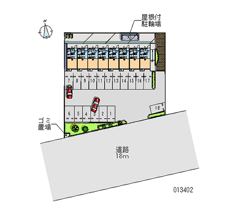 レオパレスマーブル 月極駐車場