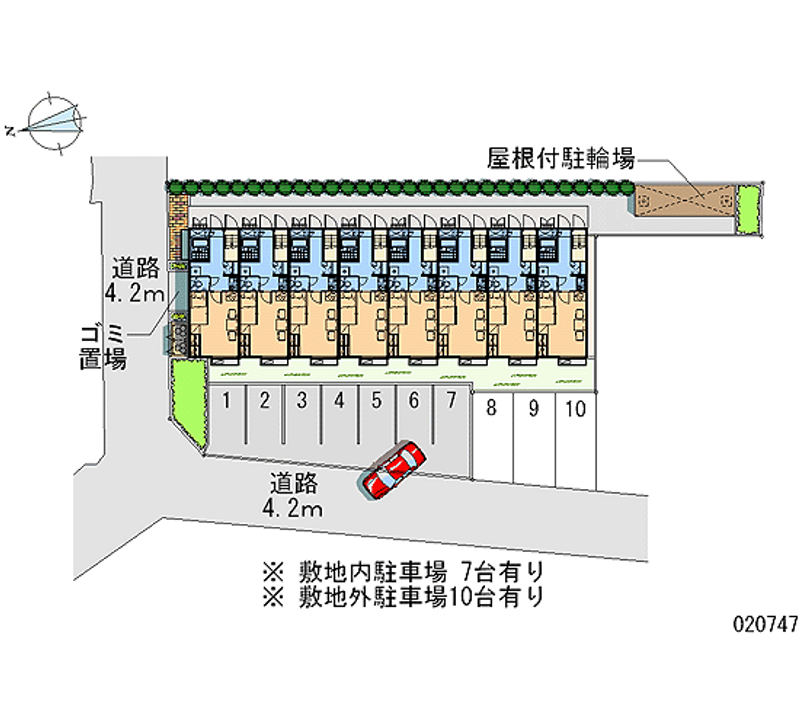 20747 Monthly parking lot