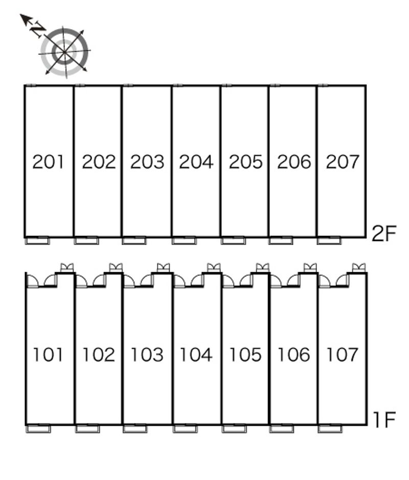 レオパレスサングリエＫ 間取配置図