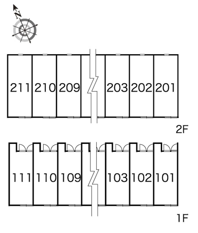 レオパレス幸 間取り配置図