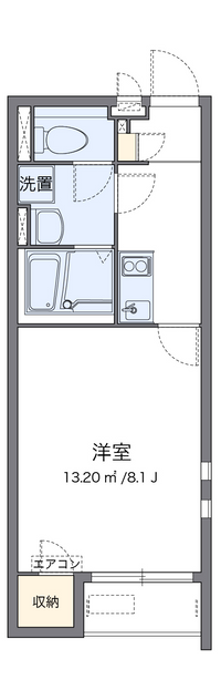 クレイノＫＡＧＵＲＡＭＡＣＨＩⅡ 間取り図