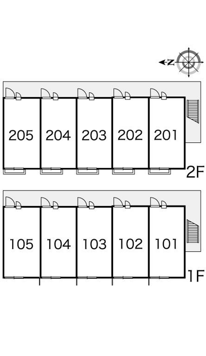 レオパレスヤエ 間取配置図