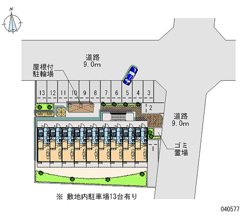 レオパレスメゾン安達 区画図