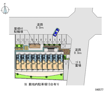 40577 Monthly parking lot