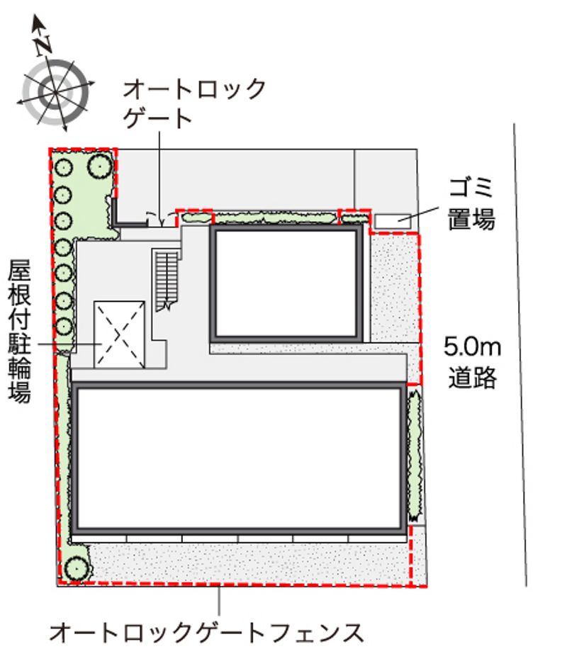 レオパレスＶ　Ｆｉｅｌｄ 配置図