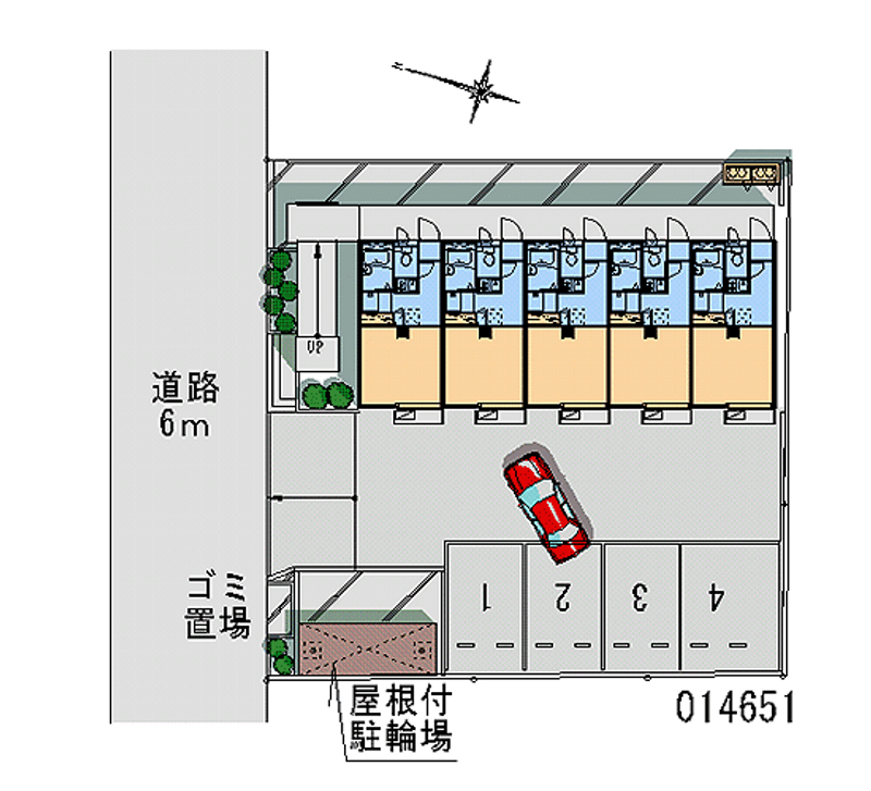 14651 Monthly parking lot