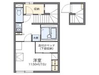 レオパレスジュネス　楓 間取り図