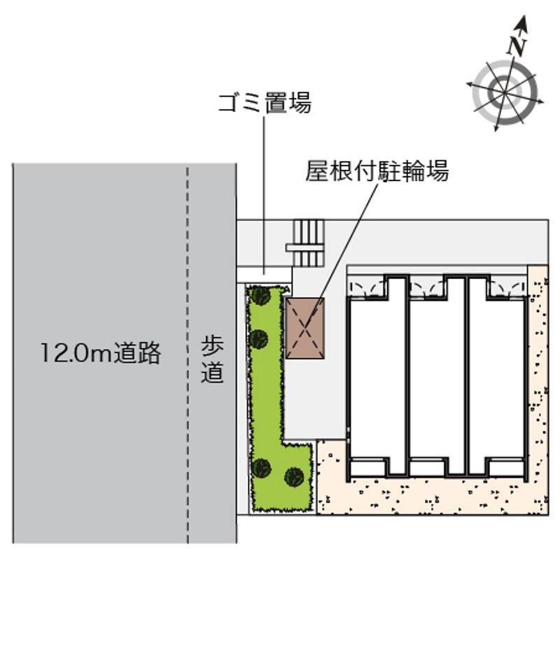 クレイノガーデン晴花 配置図