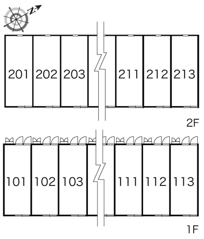 レオパレスディアナ 間取配置図